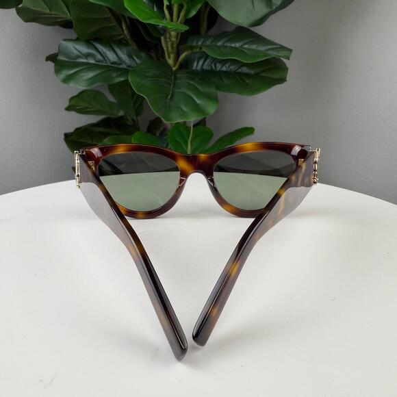 YSL Saint Laurent Eyewear Tortoiseshell Cat-eye Frame Sunglasses - Picture 3 of 3